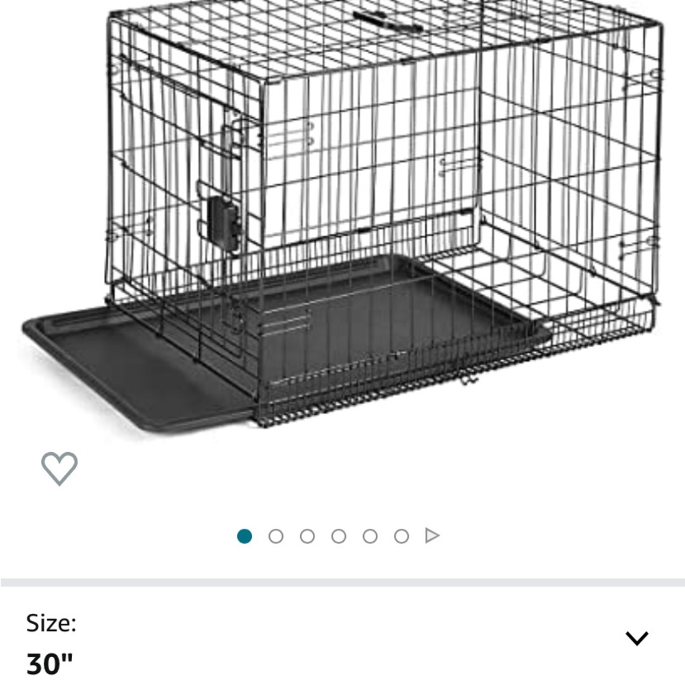 Dog crate used once